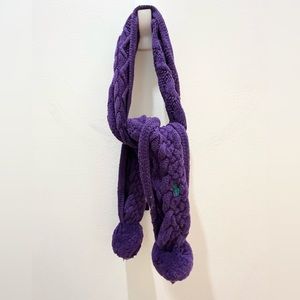 Polo by Ralph Lauren Kids Pom Pom Cotton Scarf Purple One Size Boys Girls